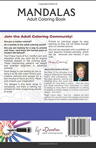 Mandalas : Mini Adult Coloring Book