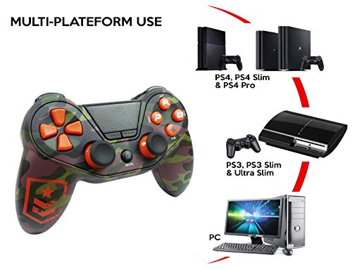 Mando inalámbrico Pro4 FPS wireless controller - Accessorio para consola PS4 / Slim / Pro / PC / PS3 - Camo