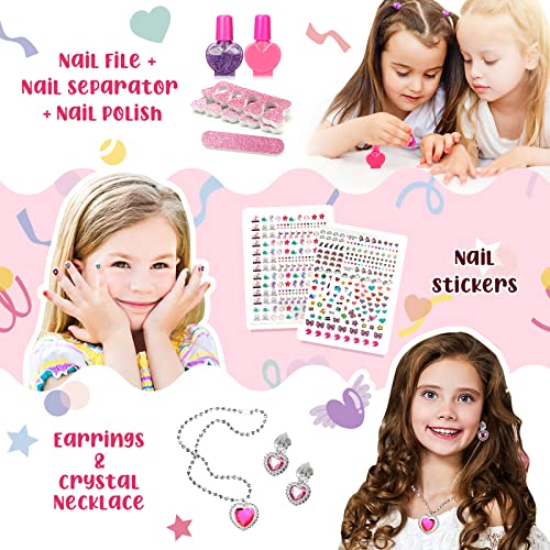 Maquillaje para Niñas 20 Pcs, Kit de Maquillaje Niña de Calidad, Lavables, Seguro y No Tóxico, Set Maquillaje Niña con Una Variedad de Cosméticos para Niños - Regalo Ideal para Niñas