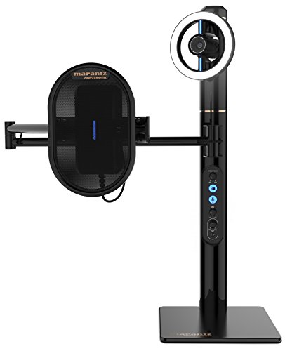 Marantz Professional Turret - Sistema Autónomo de emisión y transmisión de Video USB-C con Cámara web Full HD, Micrófono Condensador USB (48 kHz/16 bits), Filtro Anti-pop, Anillo de Luz LED Regulable