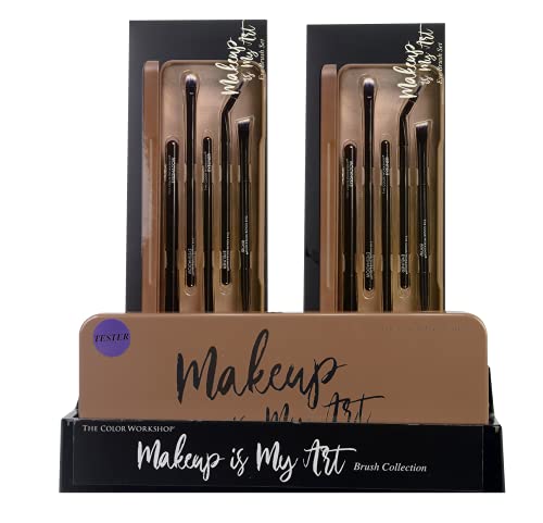 Markwins Essentials Makeup is My Art - Set de Brochas de Maquillaje de Ojos - Paleta con una Selección de Brochas Profesionales de Maquillaje - California Collection - Kit de Maquillaje Profesional