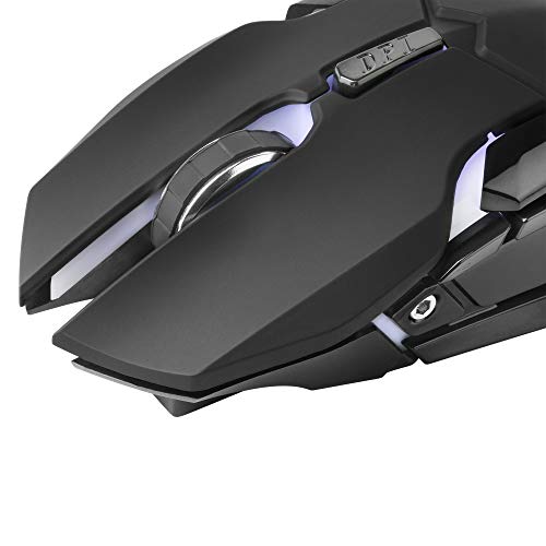 Mars gaming MMW, Ratón Gaming Inalámbrico, LED Óptico 3200DPI, RGB Flow, Negro
