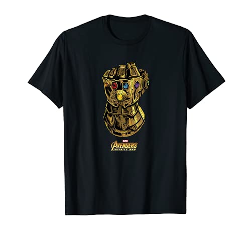 Marvel Avengers Infinity War Gauntlet Gems Camiseta