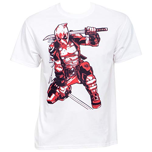 Marvel Deadpool - Camiseta de traducción Blanco blanco M