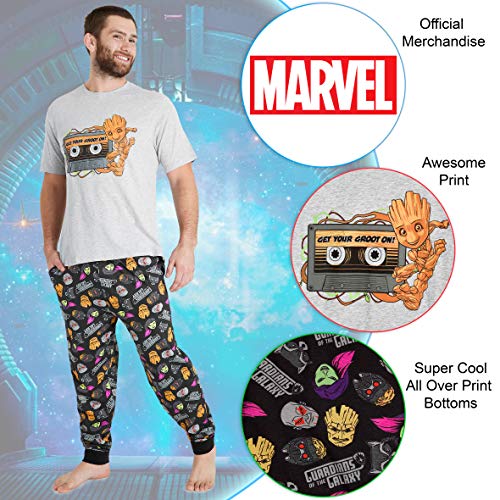 Marvel Pijama Hombre, Pijamas Guardianes de la Galaxia, Regalos Hombre (M)