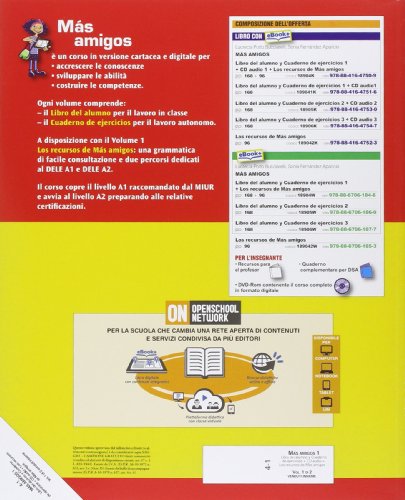 Más amigos. Libro del alumno-Cuaderno de ejercicios. Per la Scuola media. Con e-book. Con espansione online (Vol. 1)