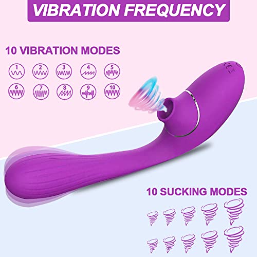 Masajeador Portátil de Silicona Usb recargable 10 Modos de Frecuencia Impermeable para Dolores musculares y recuperación deportiva (Púrpura)