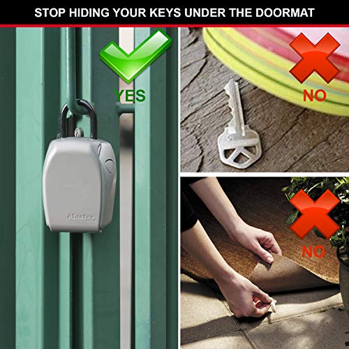 Master Lock Caja fuerte para Llaves [Seguridad reforzada] [Con arco] - 5414EURD - Caja de seguridad