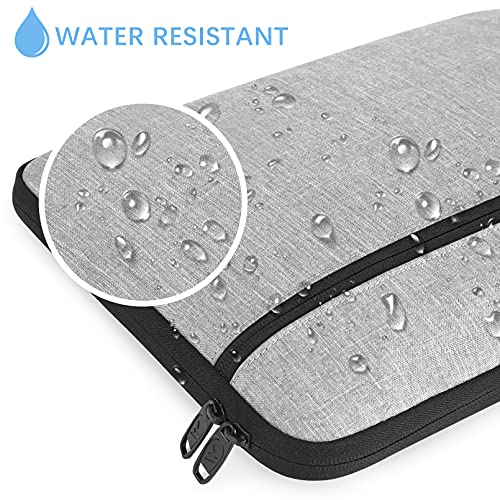 MATEIN Funda Portatil 14 Pulgadas, Impermeable Funda Ordenador Portatil Anti-rasguños Bolsa PC 14'' Antigolpes Laptop Sleeve Case Compatible con ASUS ZenBook, Lenovo Yoga, Surface Pro, HP, DELL, Gris