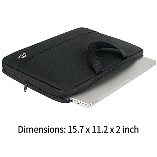 MATEIN Funda Portatil 15,6 Pulgadas, Maletin Blandas Delgada para Ordenador Portátiles Impermeable Bolsa PC Portátil Compatible 15"-16" DELL HP Acer Toshiba Lenovo Laptop Notebook, Negro