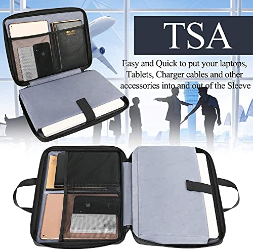 MATEIN Funda Portatil 15,6 Pulgadas, Maletin Blandas Delgada para Ordenador Portátiles Impermeable Bolsa PC Portátil Compatible 15"-16" DELL HP Acer Toshiba Lenovo Laptop Notebook, Negro