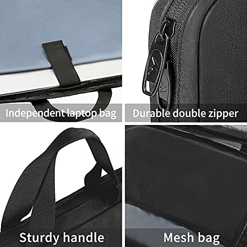 MATEIN Funda Portatil 15,6 Pulgadas, Maletin Blandas Delgada para Ordenador Portátiles Impermeable Bolsa PC Portátil Compatible 15"-16" DELL HP Acer Toshiba Lenovo Laptop Notebook, Negro