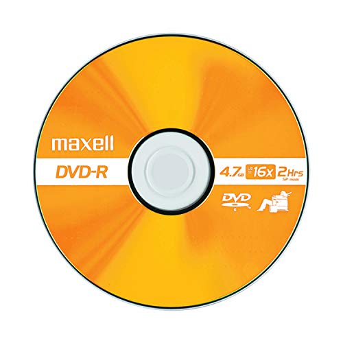 Maxell 638033 DVD-R COLOR 5PK CARD Recordable Discs 4.7GB 16X 120 Min 5 Pk