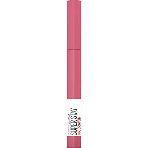 Maybelline New York - Pintalabios SuperStay Ink Crayón tono 90 Keep It Fun, rosa