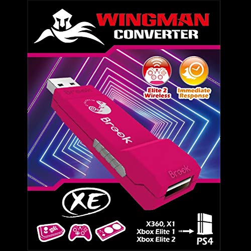Mcbazel Brook Wingman XE Converter for Xbox 360/Xbox One/Xbox Elite 1 & 2 Controller to PS4 Console/ PC with Keychain