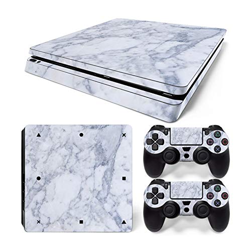 Mcbazel Pattern Series Vinyl Skin Sticker For PS4 Slim Controller & Console Protect Cover Decal Skin (Marble)