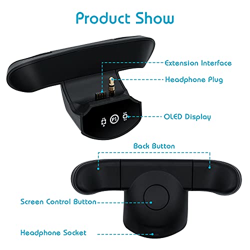 Mcbazel PS4 Controller Back Buttom Programmable Attachment PS4 Dualshock 4 Controller Gamepad with OLED Display/ 3.5mm Headphone Jack
