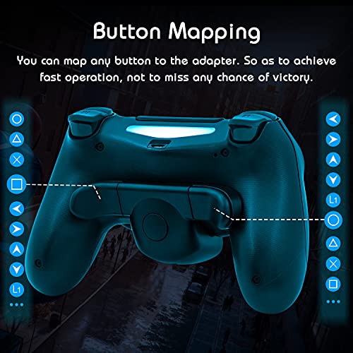 Mcbazel PS4 Controller Back Buttom Programmable Attachment PS4 Dualshock 4 Controller Gamepad with OLED Display/ 3.5mm Headphone Jack