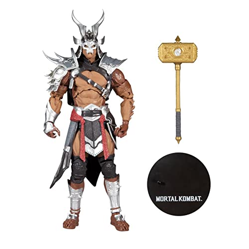 McFarlane Toys Mortal Kombat WV7-Figura Decorativa (17,78 cm), diseño de Shao Kahn, Multicolor (11048-7)