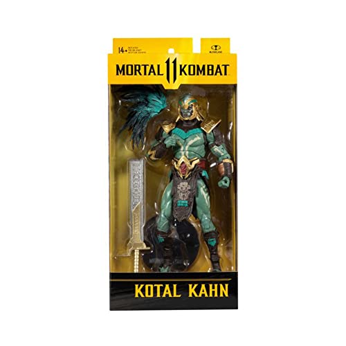 McFarlane Toys TM11057 Mortal Kombat 7IN Figuras WV7-KOTAL KAHN, Multicolor