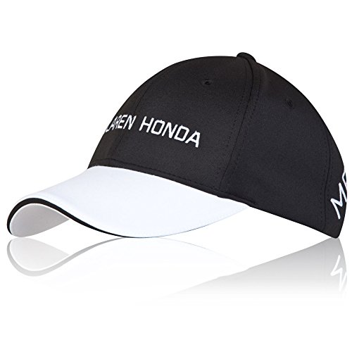 McLaren F1 Hombre Honda Official Team Cap, Hombre, Color Negro/Blanco, tamaño Talla única