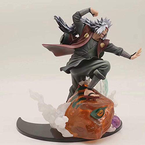 Mdcgok Naruto Jiraiya Gama Sennin Figura de acción de Juguete Diorama Naruto Shippuden Anime Jiraiya Figura Coleccionable Modelo Juguetes 21cm PVC