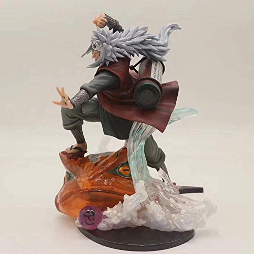 Mdcgok Naruto Jiraiya Gama Sennin Figura de acción de Juguete Diorama Naruto Shippuden Anime Jiraiya Figura Coleccionable Modelo Juguetes 21cm PVC