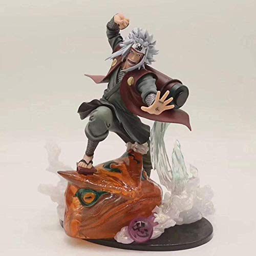 Mdcgok Naruto Jiraiya Gama Sennin Figura de acción de Juguete Diorama Naruto Shippuden Anime Jiraiya Figura Coleccionable Modelo Juguetes 21cm PVC