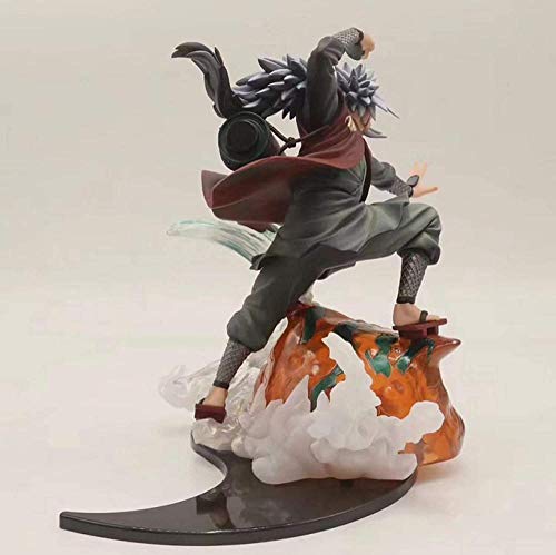 Mdcgok Naruto Jiraiya Gama Sennin Figura de acción de Juguete Diorama Naruto Shippuden Anime Jiraiya Figura Coleccionable Modelo Juguetes 21cm PVC