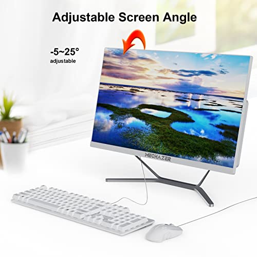 MECHAZER Z1 PC Computadora de escritorio todo en uno de 23.8 pulgadas Intel Core i5-3340M (hasta 3.4GHz) Windows10 Pro,8GB DDR3,256GB M.2 SSD,Dual-band WiFi Bluetooth (teclado y mouse qwerty gratis)