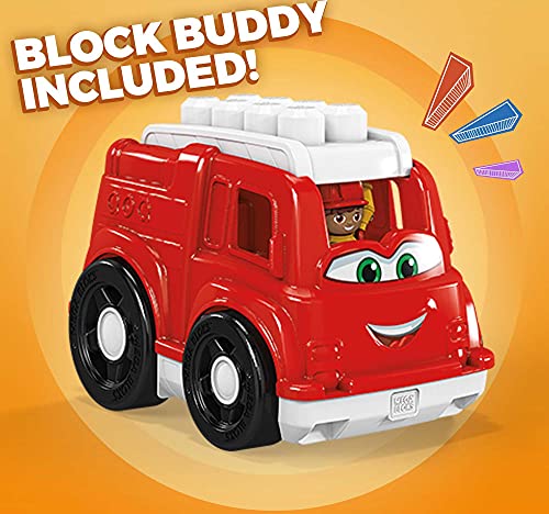 Mega Bloks Camión de Bomberos, juguete de construcción para niños + 1 año (Mattel GCX09)