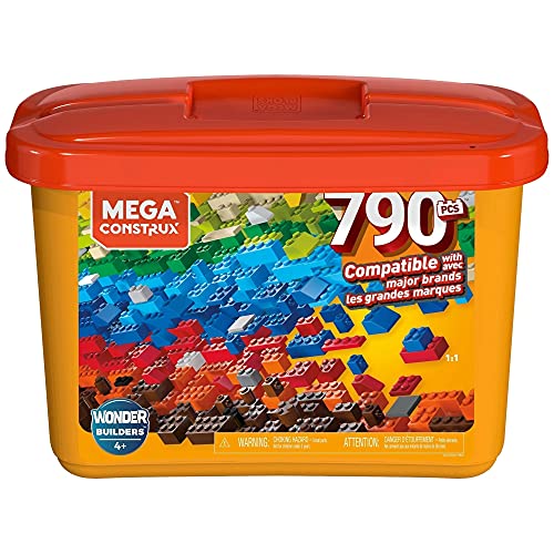 Mega Construx Caja de 790 piezas y bloques de construcción para niños +3 años (Mattel GJD24) , color/modelo surtido
