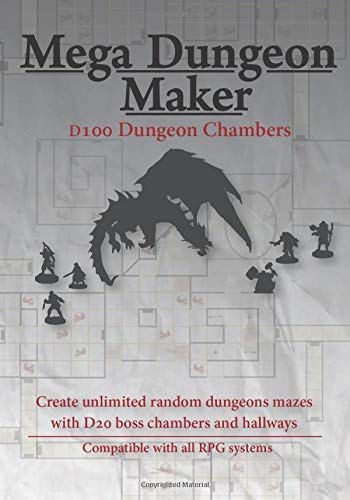 Mega Dungeon Maker: D100 Dungeon Chambers for Fantasy Roleplaying Games (RPG) DnD 5e and more