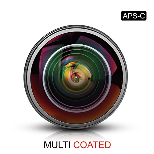 Meike Optics MK 8 mm F3.5 Objetivo Ojo de Pez de Ultra Gran Angular para Canon EF, Negro