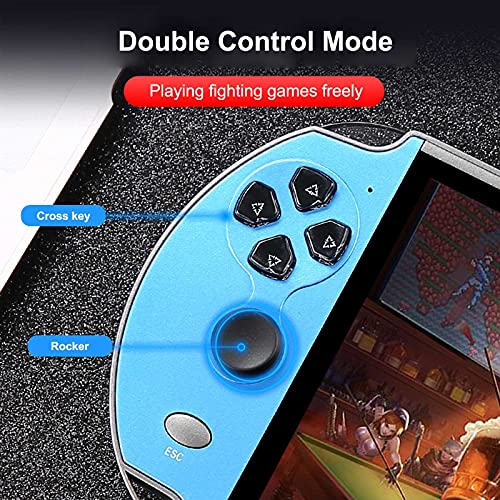 MEIXIANG Consola De Videojuegos De 7 Pulgadas Incorporada En 1000 Juegos De Mano De 16 GB De Mano Doble Joystick Controlador De Juego Spupport Salida AV 12 insh más