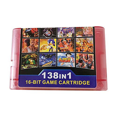 Mejor Cartucho de Juego 138 en 1 Tarjeta de Juego MD de 16 bits para Sega Mega Drive para Sega Genesis y para Consola Original