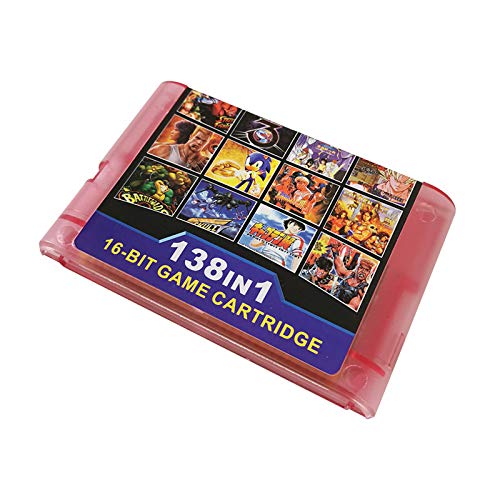 Mejor Cartucho de Juego 138 en 1 Tarjeta de Juego MD de 16 bits para Sega Mega Drive para Sega Genesis y para Consola Original