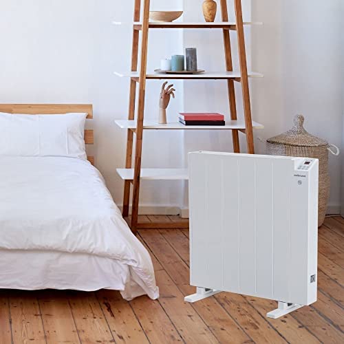 Mellerware - Emisor Térmico Bajo Consumo Comfy! 1200W WIFI | Programable 3 Modos +Temp. Ajustable + Función Ventana Abierta | Temporizador | Radiador Eléctrico Potente |20m2| Google Home Alexa |Medium