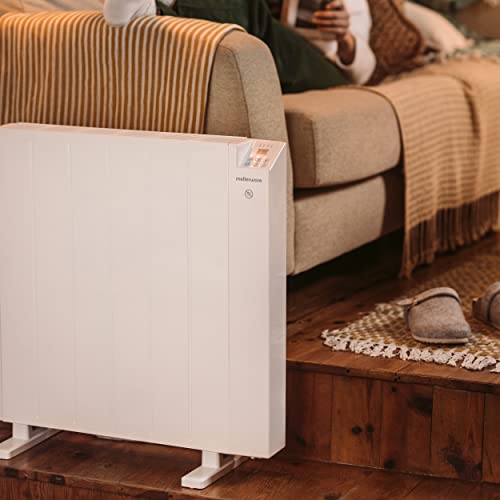 Mellerware - Emisor Térmico Bajo Consumo Comfy! 1200W WIFI | Programable 3 Modos +Temp. Ajustable + Función Ventana Abierta | Temporizador | Radiador Eléctrico Potente |20m2| Google Home Alexa |Medium