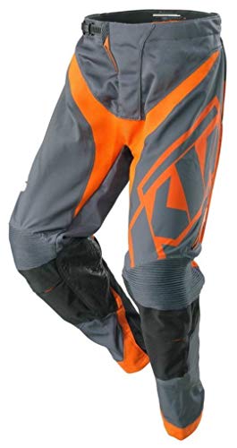 Men Motocross Rally Pants Motorcycle Racing Dirt Bike MTB Riding Pants with Hip Protector Gray 30