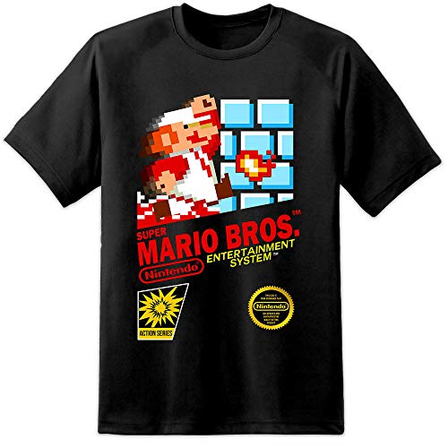 Men's New Super Mario Bros. T-Shirt Retro NES Game Cover