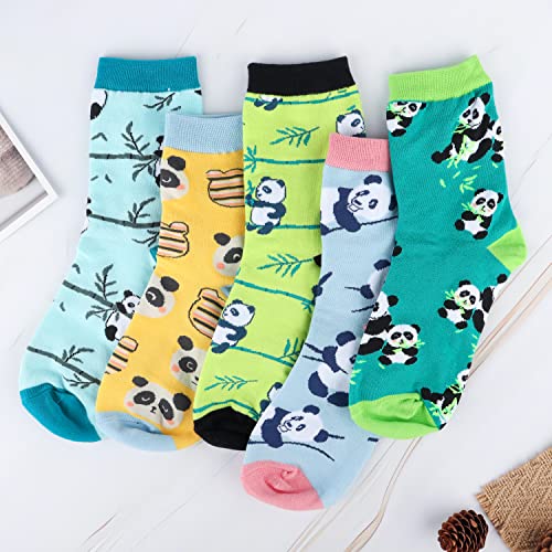 Merclix Calcetines Panda, Calcetines Mujer, Calcetines Divertidos Mujer Originales, Regalo Mujer