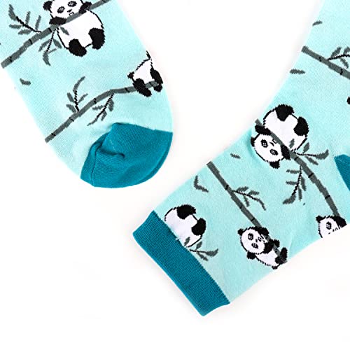 Merclix Calcetines Panda, Calcetines Mujer, Calcetines Divertidos Mujer Originales, Regalo Mujer