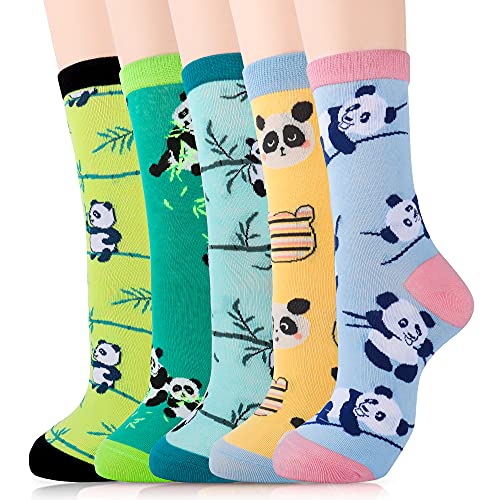 Merclix Calcetines Panda, Calcetines Mujer, Calcetines Divertidos Mujer Originales, Regalo Mujer