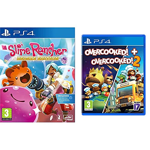 Meridiem Games Slime Rancher Deluxe Edition + Team 17 Ps4 Overcooked! + Overcooked! 2 Double Pack