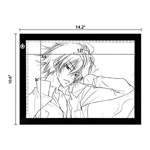 Mesa de Luz de Dibujo, LED A4 Tableta de Luz, Mesa de Dibujo Niños Ajustable, Pantalla Luz Dibujo para Artistas, Animación, Bocetos, Diseño, X-Ray