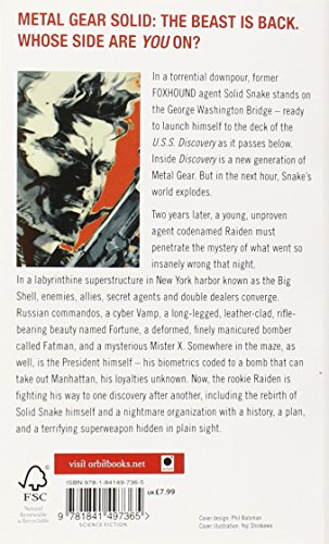 Metal Gear Solid: Sons of Liberty (Tom Thorne Novels)