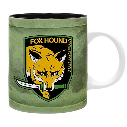 Metal Gear Solid - Taza - Logo Fox Hound - Taza de café - Solid Snake - Mug - Cerámica - Caja de regalo