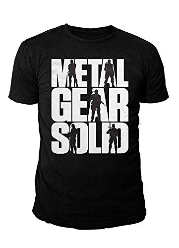Metal Gear Solid V Ground Zeroes - Camiseta con logotipo (S-XL), color negro Negro S