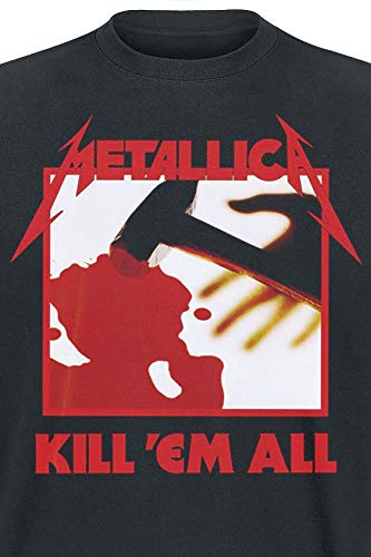 Metallica Kill 'Em All Hombre Camiseta Negro 4XL, 100% algodón, Regular